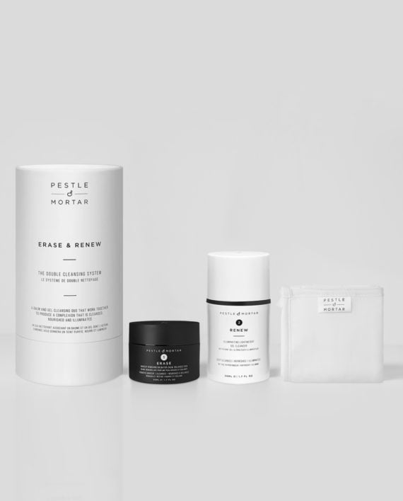 Pestle & Mortar Erase & Renew The Double Cleansing System Set Available At Skin Clinica Australia