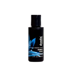 Evolis Promote Shampoo to hydrate, strengthen and amplify hair strands